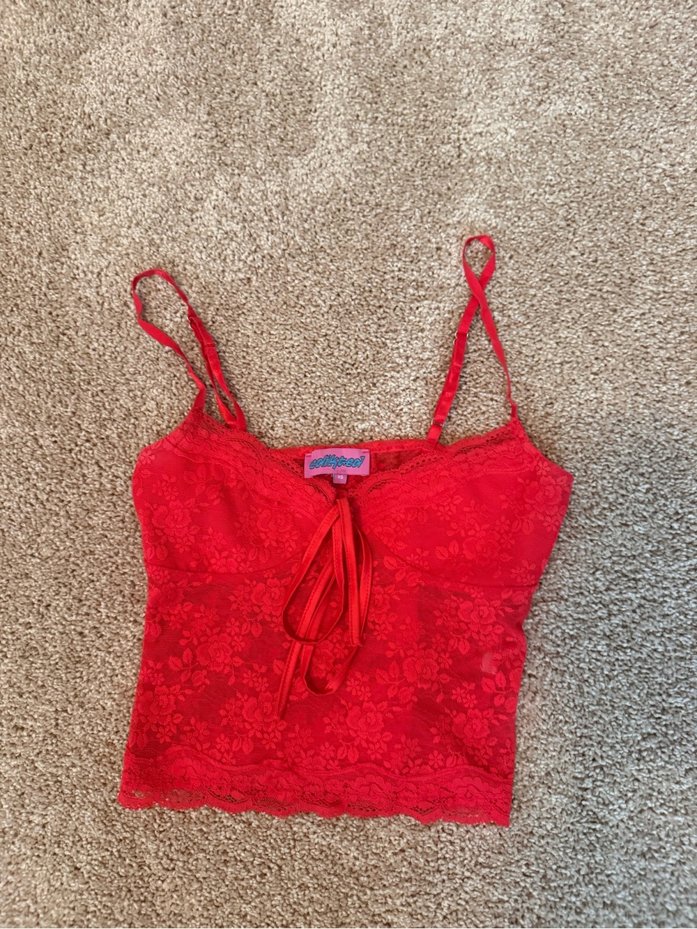 Edikted lace/mesh top